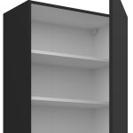 Κρεμαστό ντουλάπι Arianna 60 G 72 1F-Μαύρο