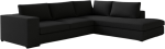 Γωνιακός καναπές Carla-Αριστερή-260φ 200β-Μαύρο