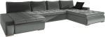 Γωνιακός καναπές Caro-Γκρι Σκούρο