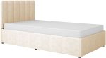 Επενδυμένο Κρεβάτι Mossa-Κρεμ