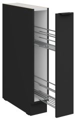 Επιδαπέδιο ντουλάπι με καλάθι Arianna 15 D CARGO BB-Μαύρο - Image 2