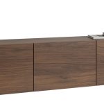 Έπιπλο τηλεόρασης Calabrini-Μήκος: 150 εκ.-Φυσικό Σκούρο