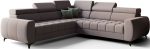 Γωνιακός καναπές Calyra Max-Γκρι-Αριστερή