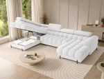 Γωνιακός Καναπές Rafeno-Λευκό-Αριστερή - Image 4