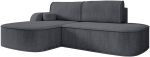 Γωνιακός Καναπές Koro-Αριστερή-Ανθρακί
