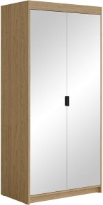Ντουλάπα δίφυλλη Elena 2D-Φυσικό-Με καθρέπτη