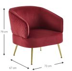 Πολυθρόνα Vyragosa-Kokkino - Image 2