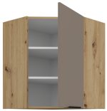 Κρεμαστό ντουλάπι γωνιακό Arianna 60x60 GN 72 1F-Γκρέζ - Image 2