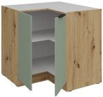 Επιδαπέδιο ντουλάπι γωνιακό Arianna 90x90 DN 2F BB-Φυστικί - Image 2