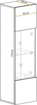 Κρεμαστή βιτρίνα Fly IV-Cashmere - Image 2