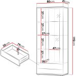 Βιτρίνα Soho 2D-Λευκό - Image 3