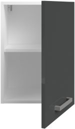 Κρεμαστό ντουλάπι Jeden 40-Γκρι Γυαλιστερό - Λευκό - Image 6