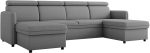 Γωνιακός Καναπές Barcelo U-Γκρι