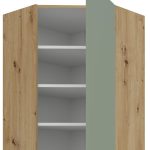 Κρεμαστό ντουλάπι γωνιακό Arianna 60x60 GN 90 1F-Φυστικί