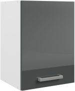 Κρεμαστό ντουλάπι Jeden 40-Γκρι Γυαλιστερό - Λευκό