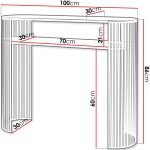 Κονσόλα Fikoli II-Χάλκινο-Λευκό - Image 3