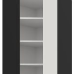 Κρεμαστό ντουλάπι γωνιακό Arianna 60x60 GN 108 1F-Λευκό