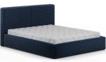 Επενδυμένο κρεβάτι Milora-Μπλε-160 x 200