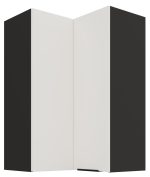 Κρεμαστό ντουλάπι γωνιακό Arianna 60x60 GN 90 2F-Λευκό