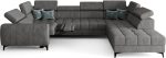 Γωνιακός καναπές Calyra Max I Relax-Ανθρακί-Δεξιά