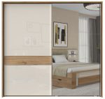 Ντουλάπα συρόμενη Giallo 230 με καθρέπτη - Image 3