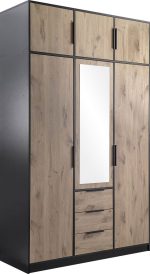 Ντουλάπα Lati D3 Τρίφυλλη με πατάρι - Image 3