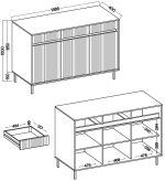 Μπουφές Ohana II Plus-Mpez - Image 3