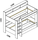 Κουκέτα Sauren - Image 3