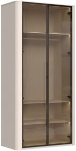 Ντουλάπα Dutchess δίφυλλη glass - Image 3