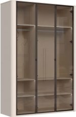 Ντουλάπα Dutchess τρίφυλλη glass