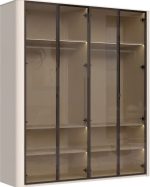 Ντουλάπα Dutchess τετράφυλλη glass