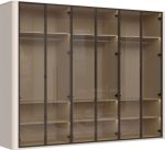 Ντουλάπα Dutchess εξάφυλλη glass