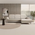 Γωνιακός καναπές Blanc-Krem-Δεξιά - Image 2