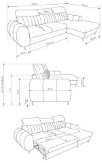 Γωνιακός καναπές Blanc-Mple-Αριστερή - Image 3