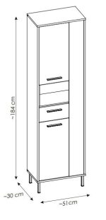 Στήλη μπάνιου Melopi-Μήκος 51 εκ. - Image 3