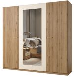 Ντουλάπα Verti με καθρέπτη τετράφυλλη - Image 6