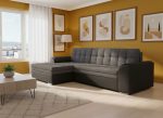 Γωνιακός καναπές Comfort-Αριστερή-Μαύρο - Γκρι - Image 2