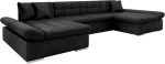 Γωνιακός καναπές Alia-Μαύρο