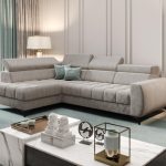 Γωνιακός καναπές Calyra Mini-Αριστερή-Μπεζ