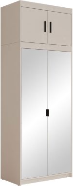 Ντουλάπα Elena 2D plus-Cashmere-Με καθρέπτη