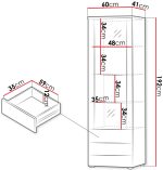 Βιτρίνα Soho-Μαύρο - Image 2
