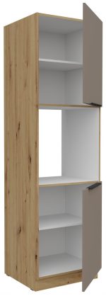 Επιδαπέδιο ντουλάπι Arianna 60 DP 210 2F-Γκρέζ - Image 2