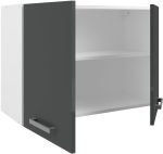 Κρεμαστό ντουλάπι Jeden 80-Γκρι Γυαλιστερό - Λευκό - Image 4