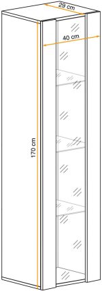 Κρεμαστή βιτρίνα Fly III-Φυσικό