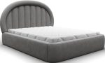 Επενδυμένο κρεβάτι Circle-140 x 200-Γκρι