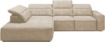 Γωνιακός καναπές Cenedra-Μπεζ-Αριστερή