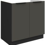 Επιδαπέδιο ντουλάπι νεροχύτη Arianna 80 ZL 2F-Γκρι