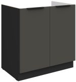 Επιδαπέδιο ντουλάπι νεροχύτη Arianna 80 ZL 2F-Γκρι