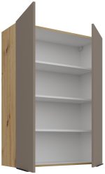 Κρεμαστό ντουλάπι Arianna 80 G 108 2F-Γκρέζ - Image 2