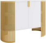 Μπουφές Fikoli III-Λευκό - Χρυσό